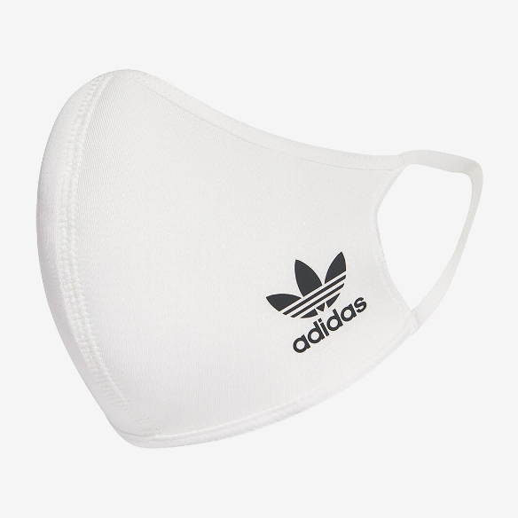 adidas Face Cover S 3 Pack - White/Black