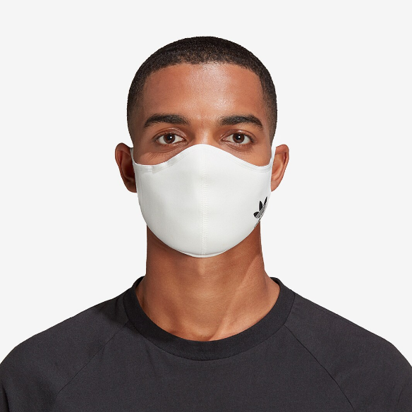 adidas Face Cover S 3 Pack - White/Black