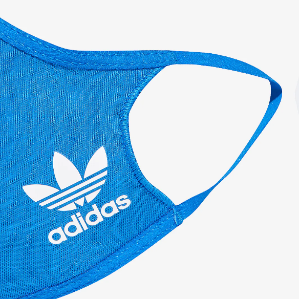 adidas Face Cover S 3 PackBlack/White/Bluebird