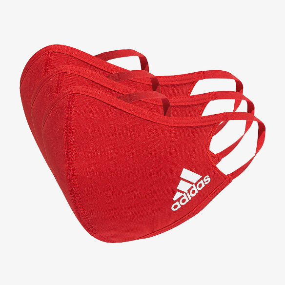 adidas Face Cover M/L 3 Pack - Power Red
