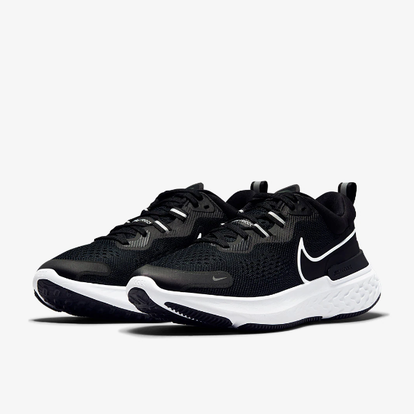 Nike Womens React Miler 2 - Black/White-Smoke Grey