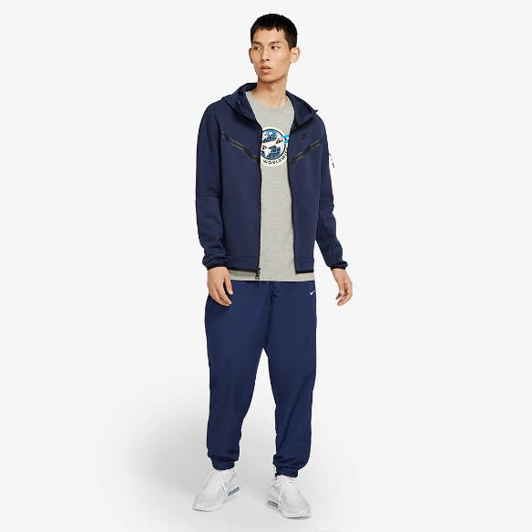 Nike Sportswear Tech Fleece Hoodie - Midnight Navy/White