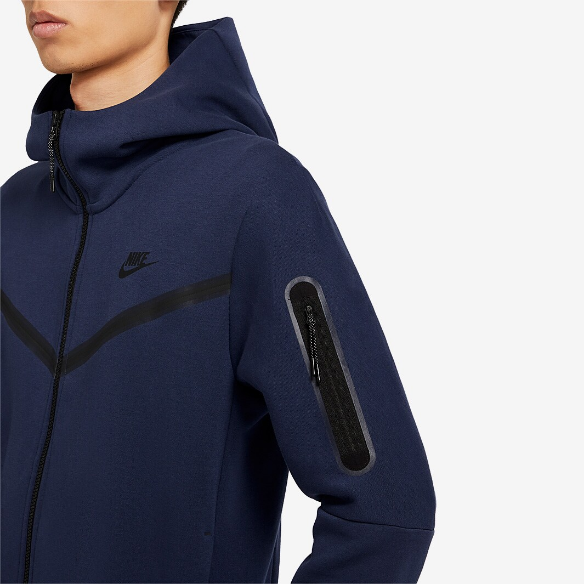 Nike Sportswear Tech Fleece Hoodie - Midnight Navy/White