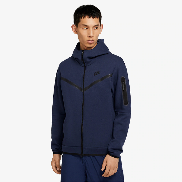 Nike Sportswear Tech Fleece Hoodie - Midnight Navy/White