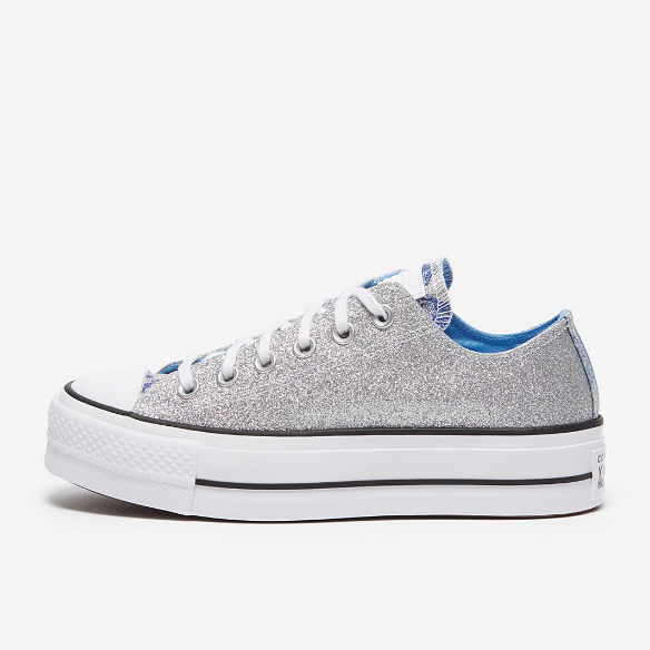 Converse Womens Chuck Taylor All Star Lift - Silver/University Blue/White