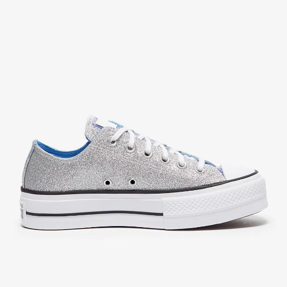 Converse Womens Chuck Taylor All Star Lift - Silver/University Blue/White