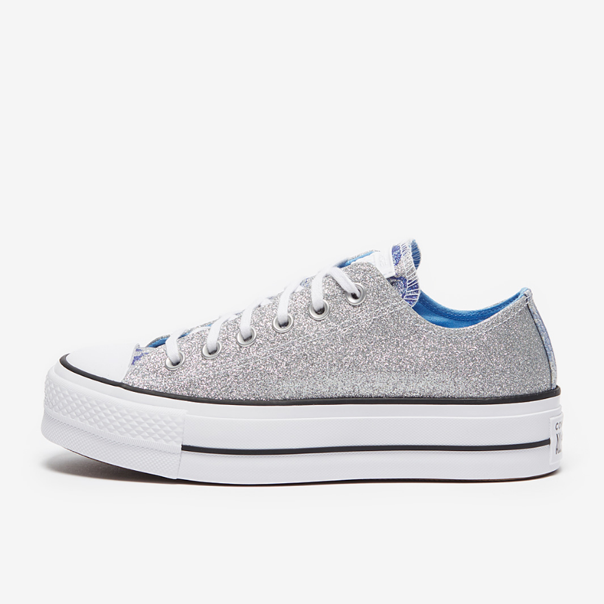 Converse Womens Chuck Taylor All Star Lift - Silver/University Blue/White