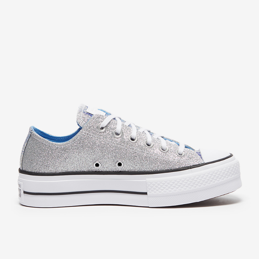 Converse Womens Chuck Taylor All Star Lift - Silver/University Blue/White