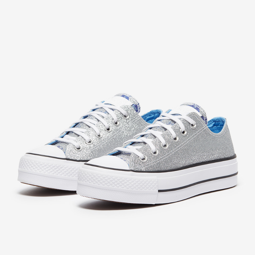 Converse Womens Chuck Taylor All Star Lift - Silver/University Blue/White