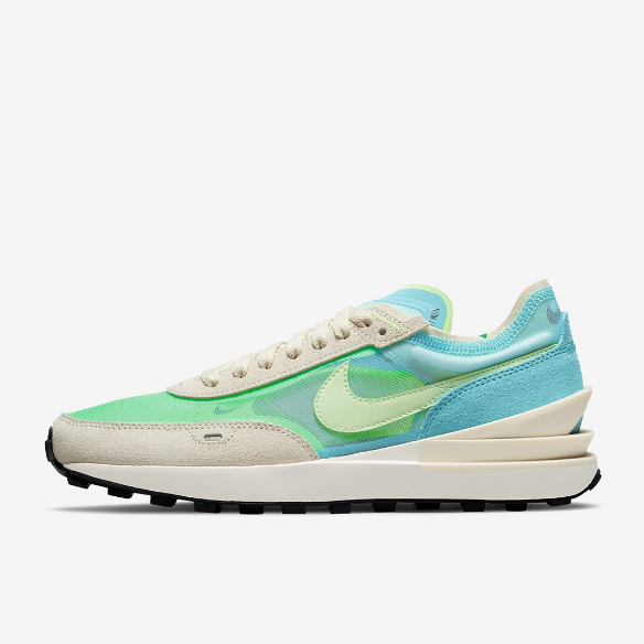 Nike Sportswear Womens Waffle One - Bleached Aqua/Lime Glow/Coconut Milk