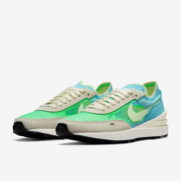 Nike Sportswear Womens Waffle One - Bleached Aqua/Lime Glow/Coconut Milk