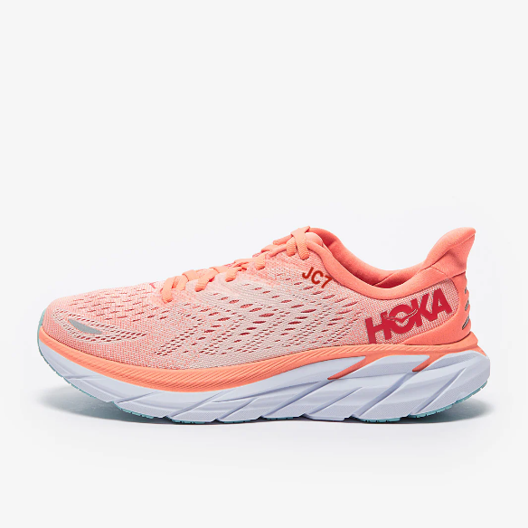 Hoka Womens Clifton 8 - Cantaloupe/Silver Peony