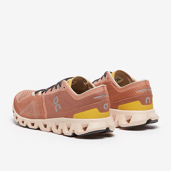 On Womens Cloud X - Mocha/Sand