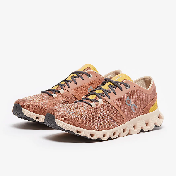 On Womens Cloud X - Mocha/Sand