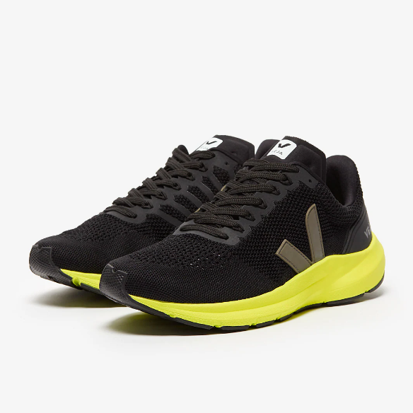 VEJA Marlin LT - Black/Kaki/Jaune-Fluo