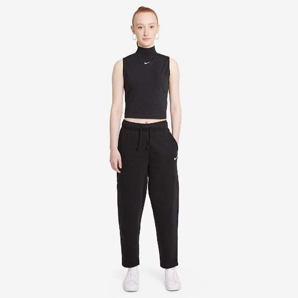 Nike Sportswear Womens Collection Essentials Fleece Pant - Black/White
