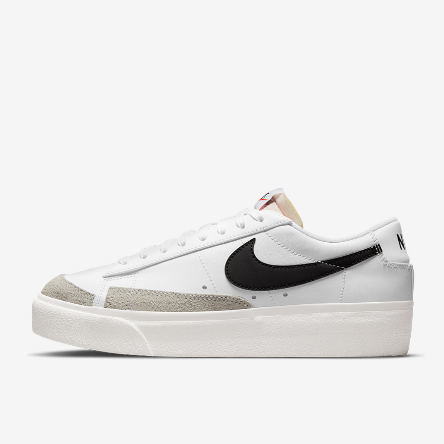 Nike Sportswear Womens Blazer Low Platform - White/Black/Sail/Team Orange
