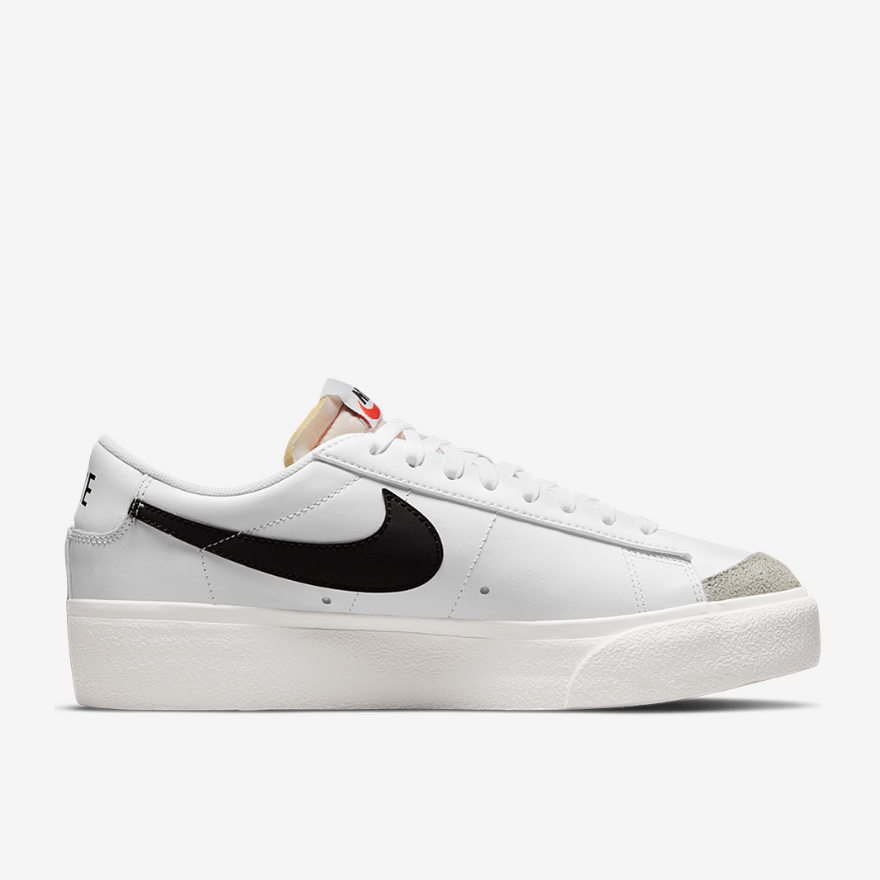 Nike Sportswear Womens Blazer Low Platform - White/Black/Sail/Team Orange