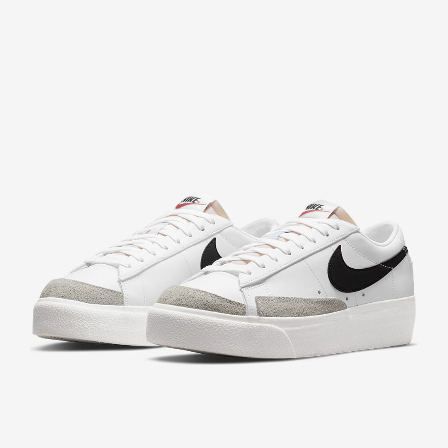 Nike Sportswear Womens Blazer Low Platform - White/Black/Sail/Team Orange