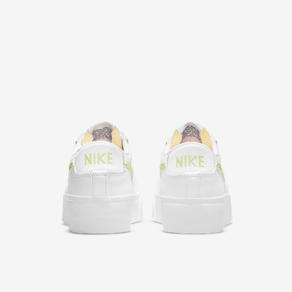 Nike Sportswear Womens Blazer Low Platform - White/Light Lemon Twist/White/Black