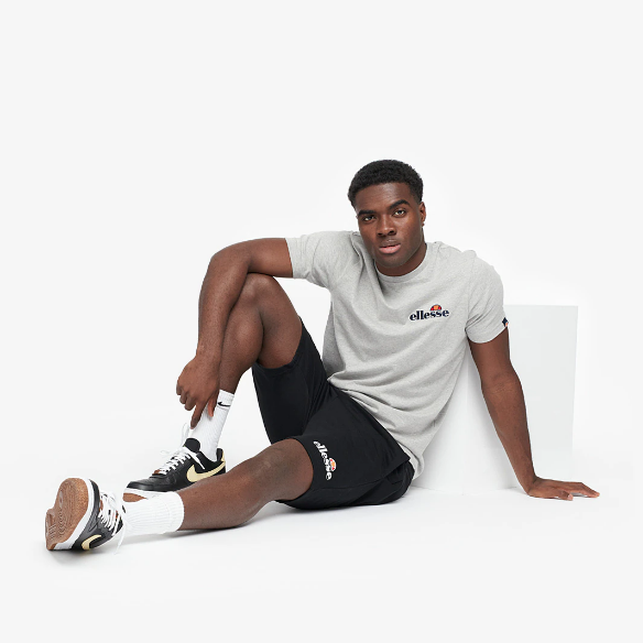 Ellesse Core Embroidered Silvan Fleece Short - Black