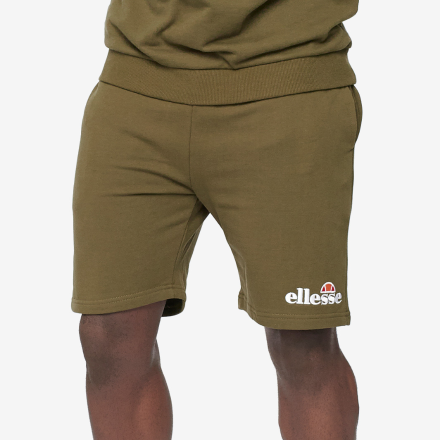 Ellesse Core Embroidered Silvan Fleece Short - Khaki