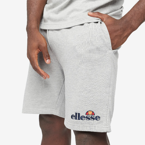 Ellesse Core Embroidered Silvan Fleece Short - Grey Marl