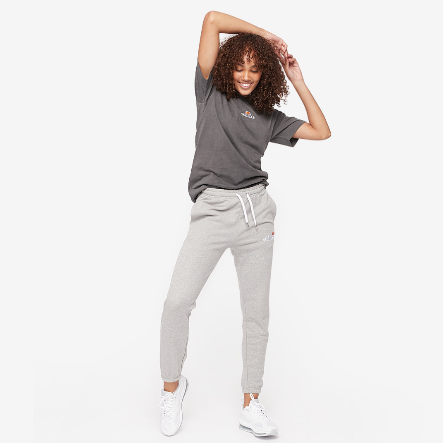 Ellesse Womens Core Embroided Noora Jog Pant - Grey Marl