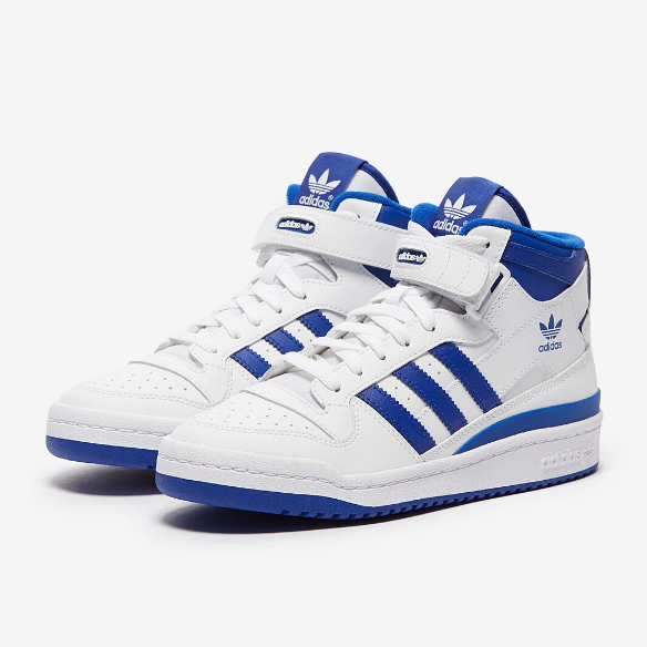 adidas Originals Womens Forum MidWhite/Team Royal Blue/White