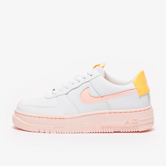 Nike Sportswear Womens Air Force 1 Pixel - White/Arctic Orange/Sail/Orange Pearl