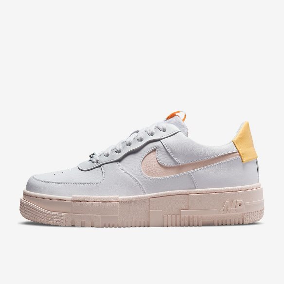 Nike Sportswear Womens Air Force 1 Pixel - White/Arctic Orange/Sail/Orange Pearl