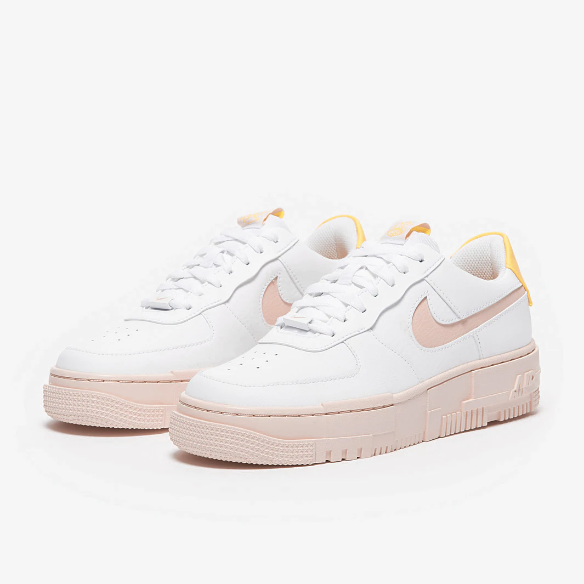 Nike Sportswear Womens Air Force 1 Pixel - White/Arctic Orange/Sail/Orange Pearl