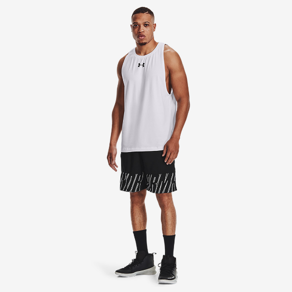 Under Armour Baseline Cotton TankWhite/Black