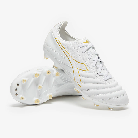 Diadora B-Elite Pro FG - White/Gold
