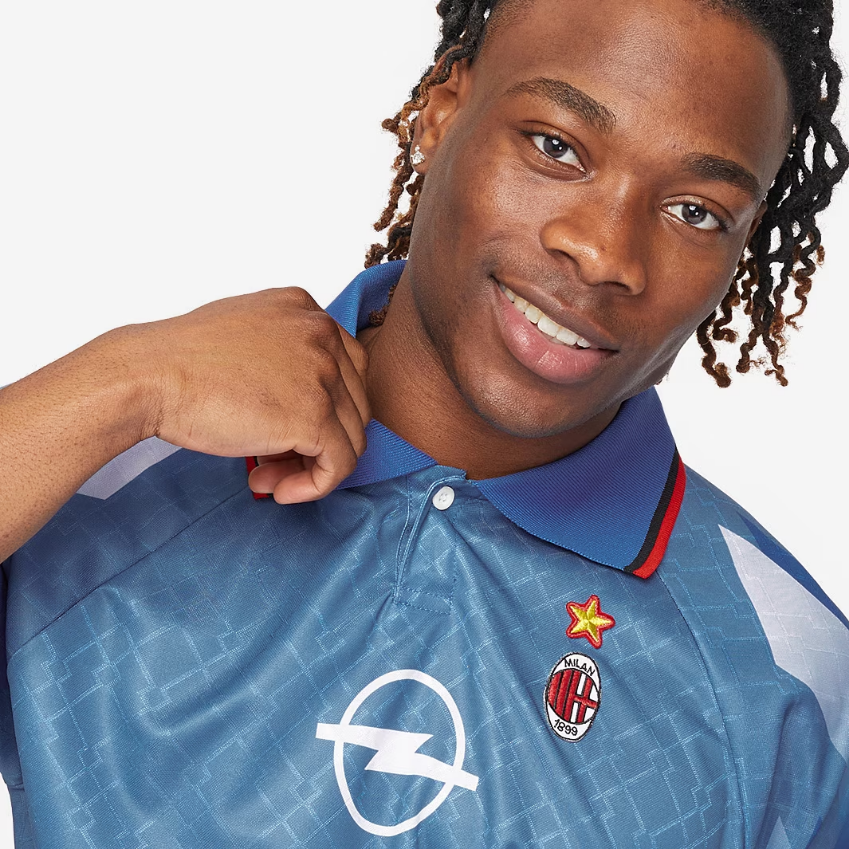 Score Draw AC Milan 1996 Fourth ShirtBlue/White