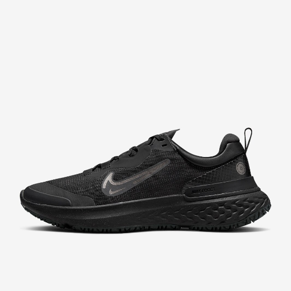 Nike Womens React Miler 2 Shield - Black/Mtlc Dark Grey-Night Forest