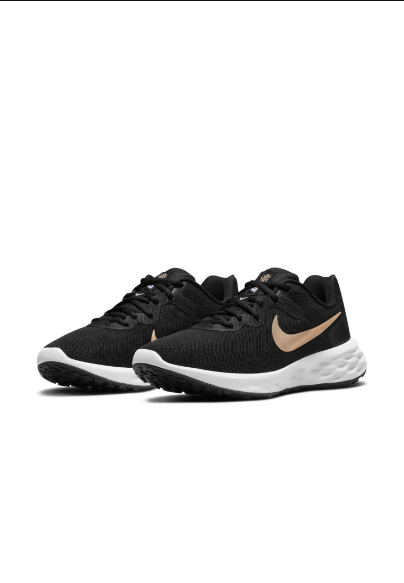 Nike Womens Revolution 6 - Black/Mtlc Coppercoin-Summit White