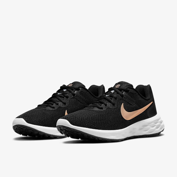 Nike Womens Revolution 6 - Black/Mtlc Coppercoin-Summit White