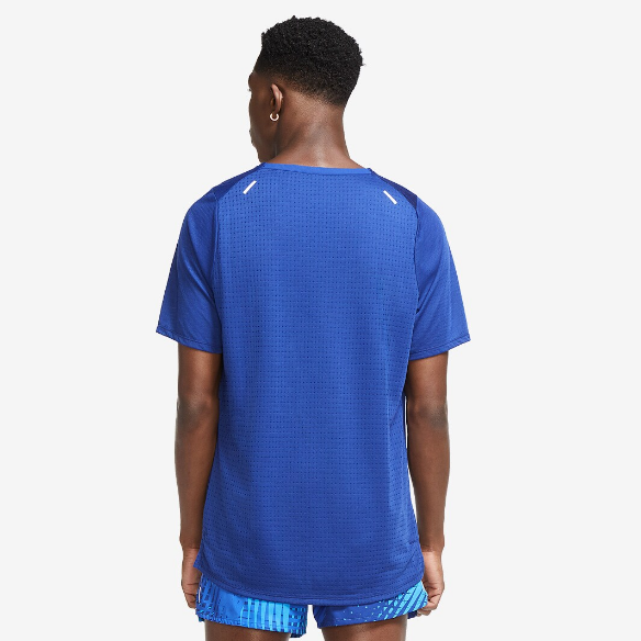 Nike USA Rise 365 Short Sleeve Top - Deep Royal Blue/Reflective Silv