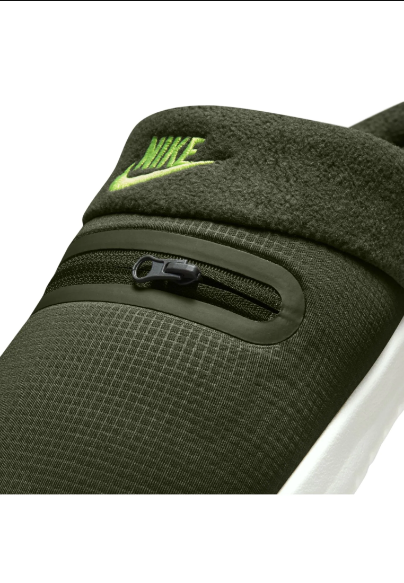 Nike Sportswear Burrow SlipperCargo Khaki/Volt-Sequoia-Summit White