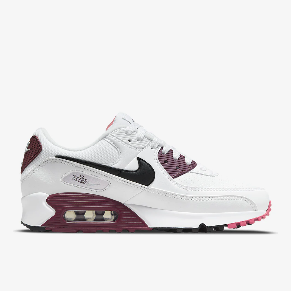 Nike Sportswear Womens Air Max 90 - White/Black-Dark Beetroot-Archaeo Pink