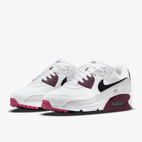 Nike Sportswear Womens Air Max 90 - White/Black-Dark Beetroot-Archaeo Pink