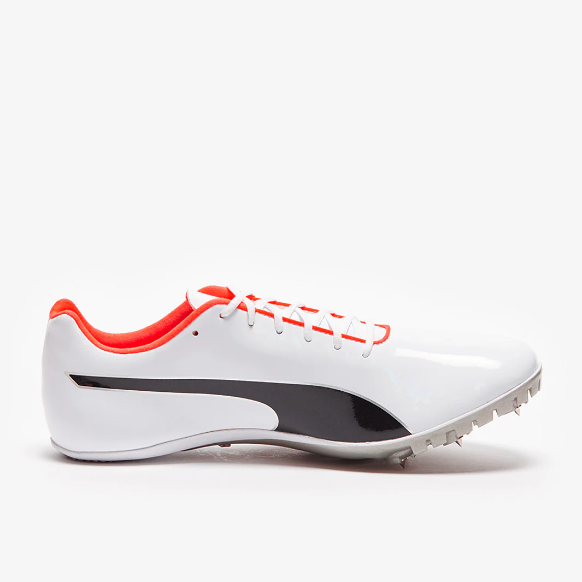 PUMA evoSPEED Sprint 10 (Unisex)- Puma White-Puma Black-Lava BlastPuma White-Puma Black-Lava Blast