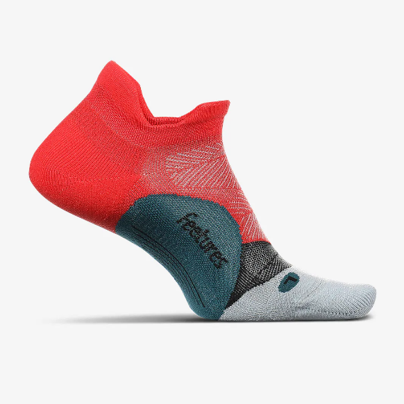 Feetures Elite Light Cushion No Show Tab - Racing Red