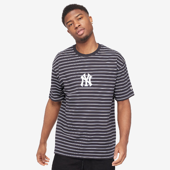 New Era MLB New York Yankees Heritage Stripe Tee