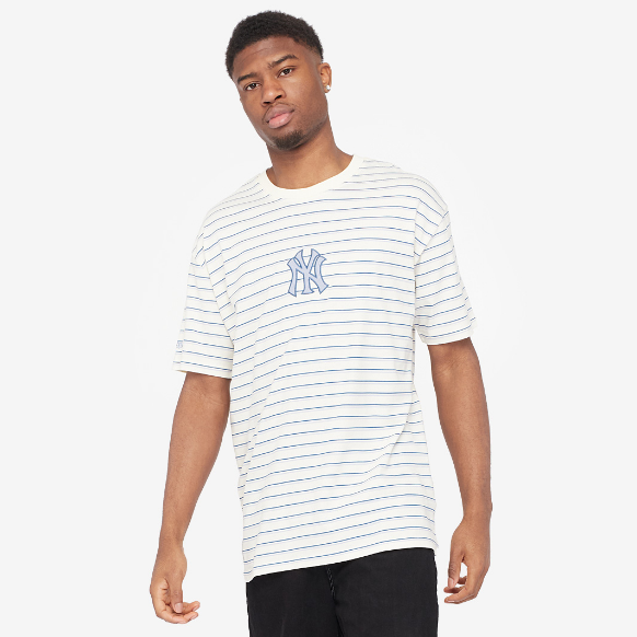 New Era MLB New York Yankees Heritage Stripe Tee