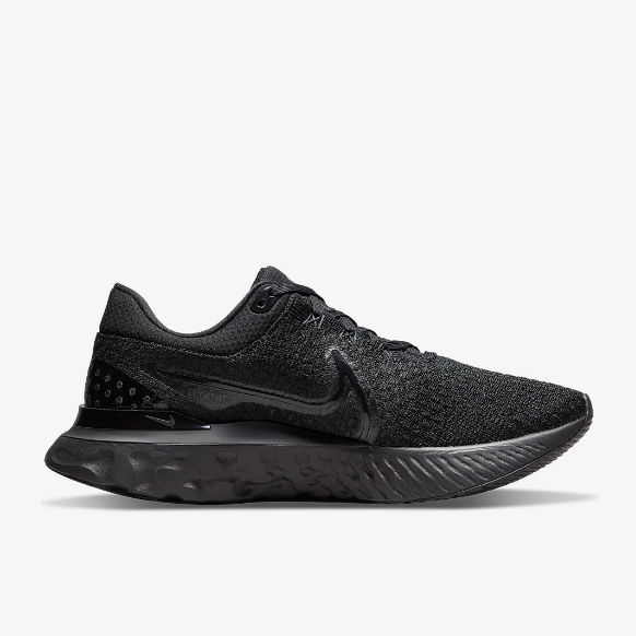 Nike React Infinity Run Flyknit 3 - Black/Black-Black