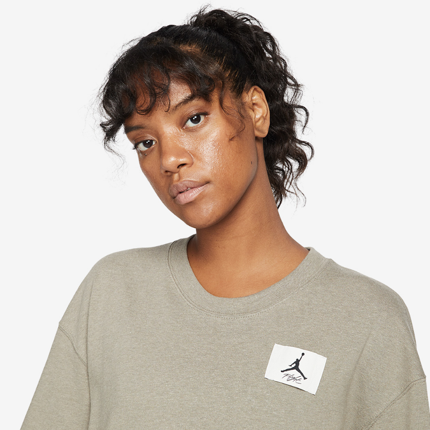 Jordan Womens Essentials Tee - Light Army/HTR/Saturn Gold