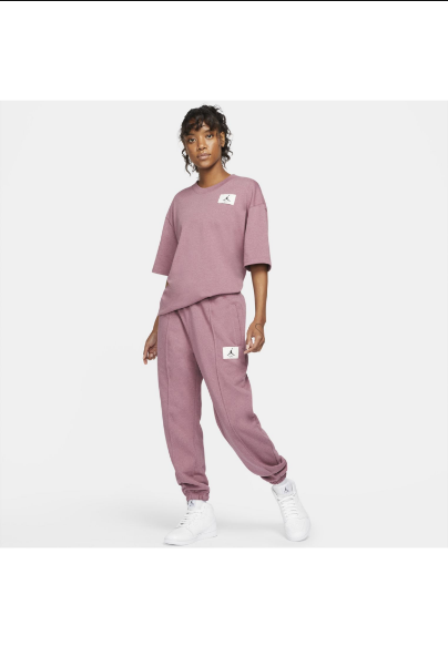Jordan Womens Essentials Tee - Light Mulberry/HTR/Cave Purple