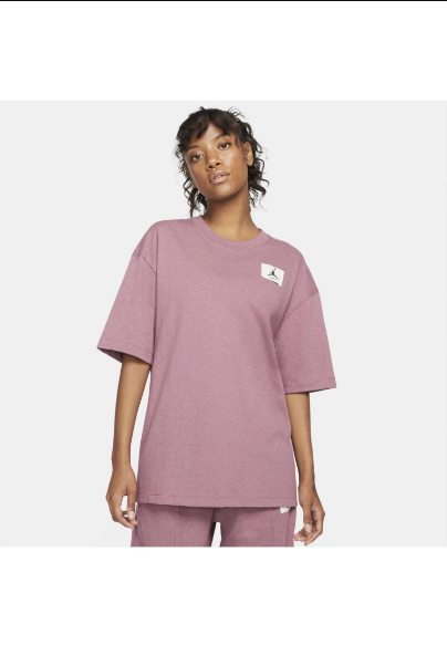 Jordan Womens Essentials Tee - Light Mulberry/HTR/Cave Purple